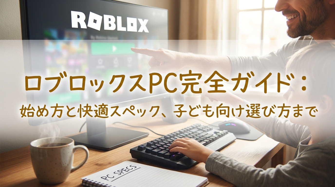 ロブロックスpc完全ガイド：始め方と快適スペック、子ども向け選び方まで