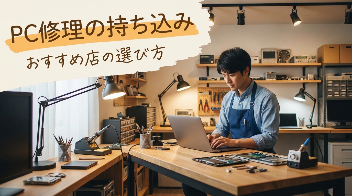 PC修理の持ち込みおすすめ店の選び方