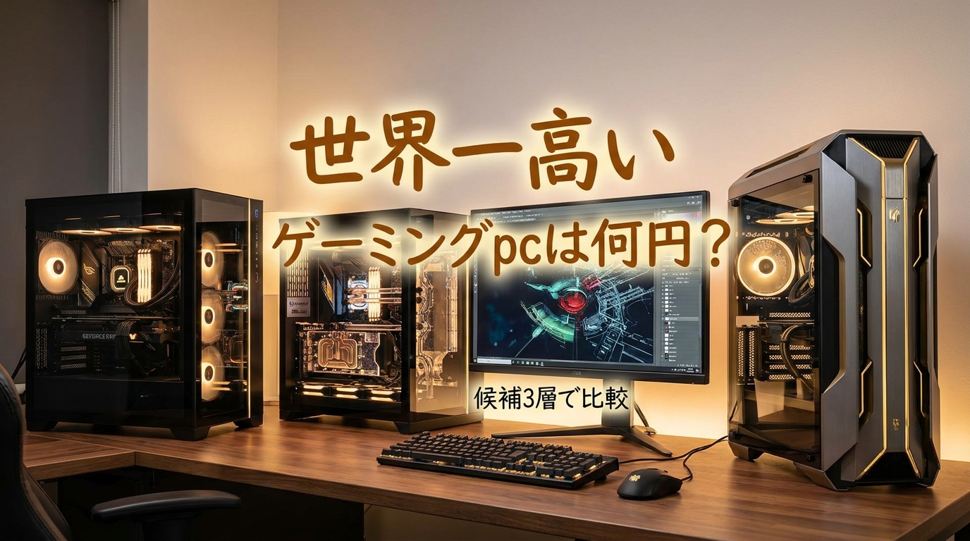 世界一高いゲーミングpcは何円？候補3層で比較