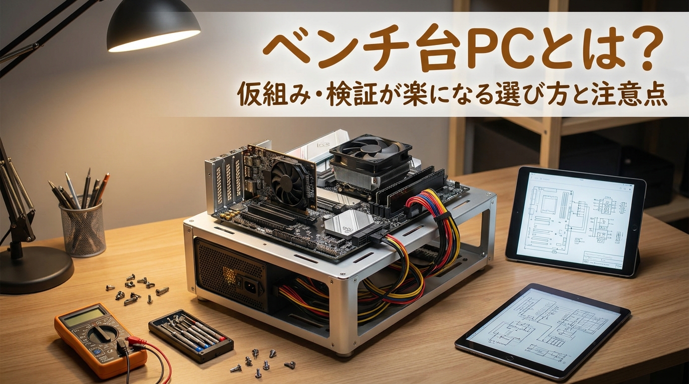 ベンチ台pcとは?仮組み・検証が楽になる選び方と注意点