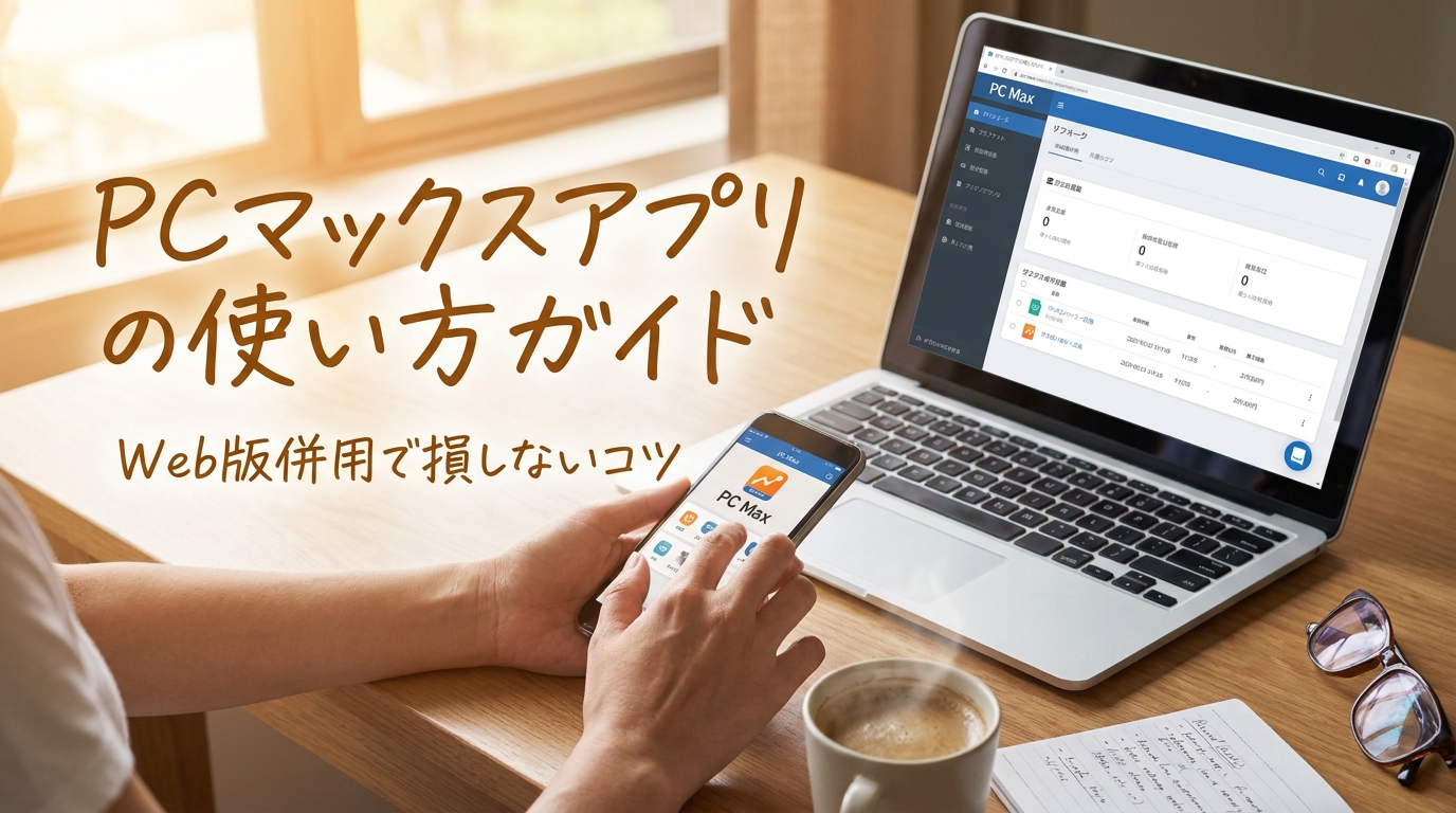 PCマックスアプリの使い方ガイド|Web版併用で損しないコツ