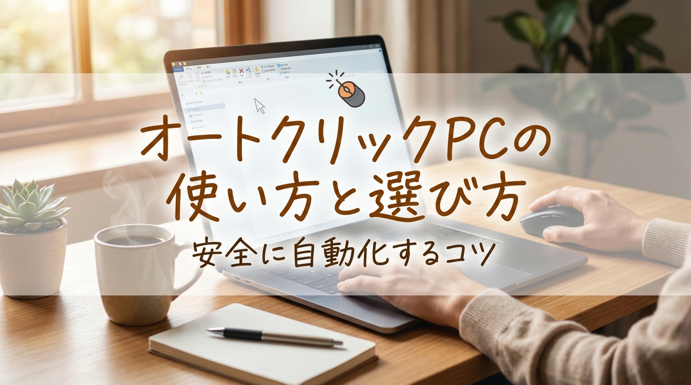 オートクリックpcの使い方と選び方｜安全に自動化するコツ