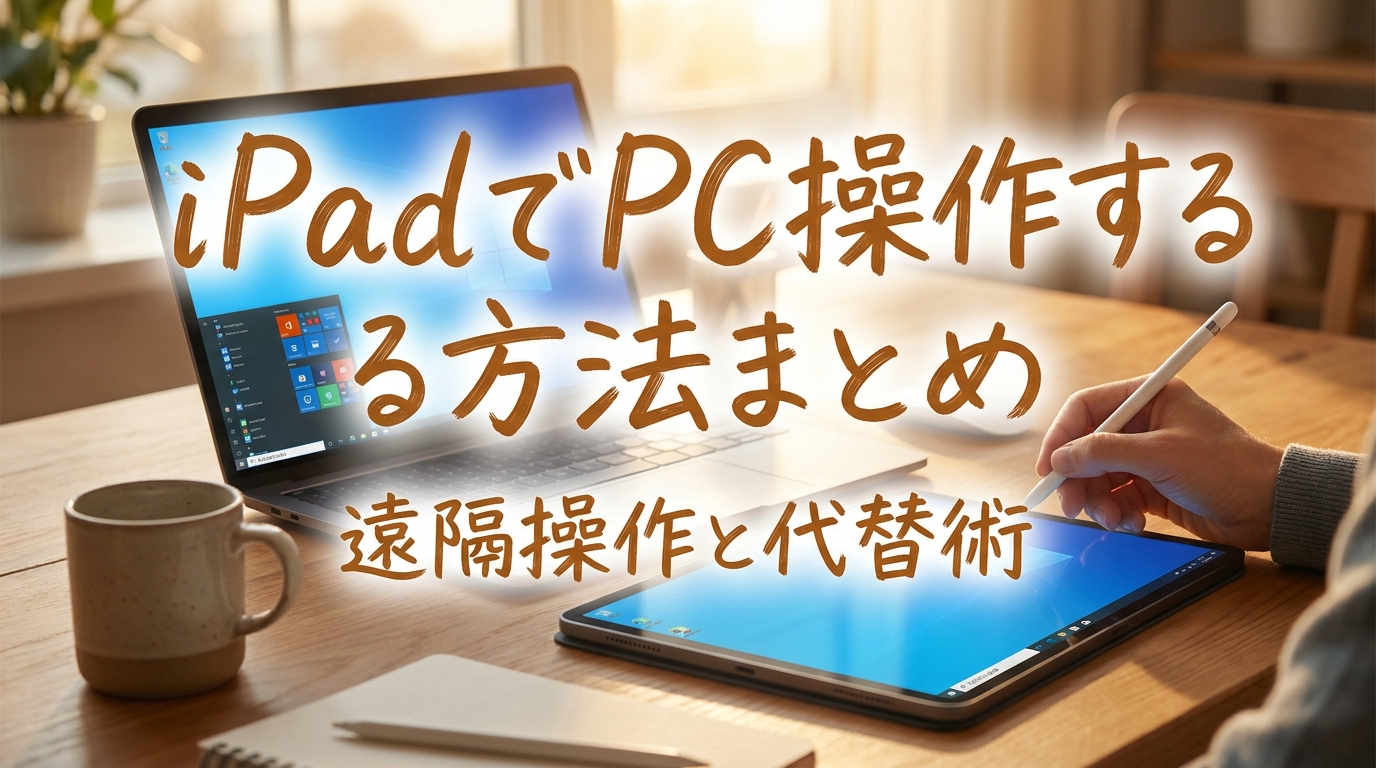 iPadでPC操作する方法まとめ｜遠隔操作と代替術