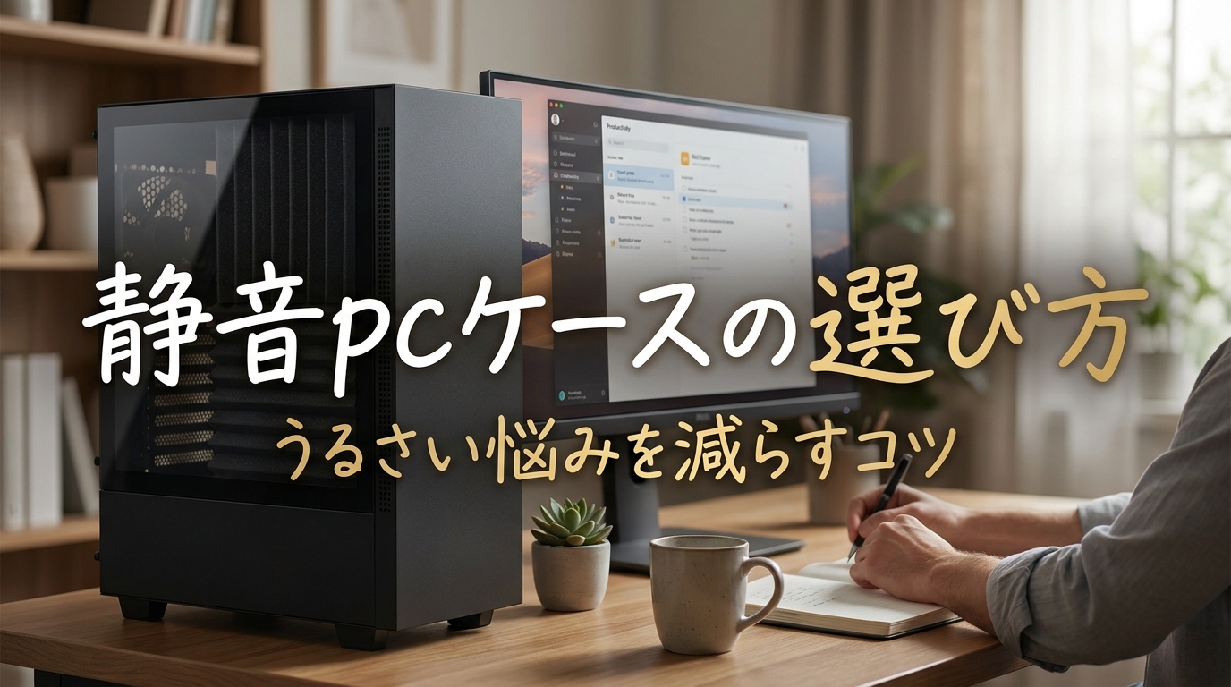 静音pcケースの選び方｜うるさい悩みを減らすコツ
