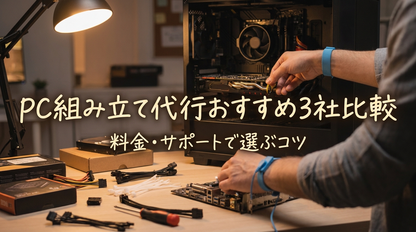 pc組み立て代行おすすめ3社比較｜料金・サポートで選ぶコツ