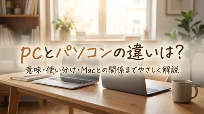 pcとパソコンの違いは？意味・使い分け・Macとの関係までやさしく解説