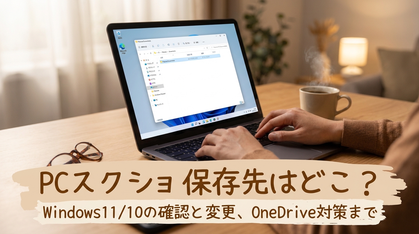 pcスクショ保存先はどこ？Windows11/10の確認と変更、OneDrive対策まで