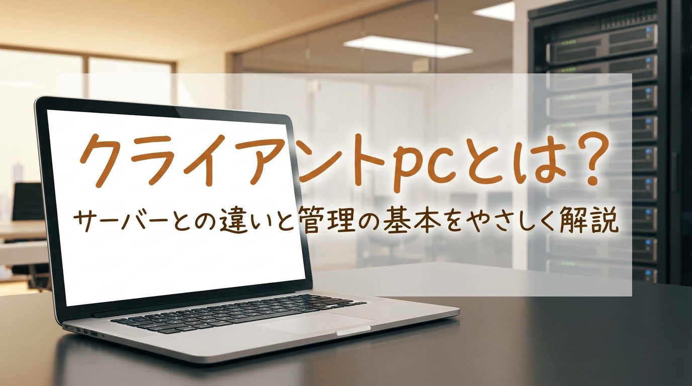 クライアントpcとは？サーバーとの違いと管理の基本をやさしく解説