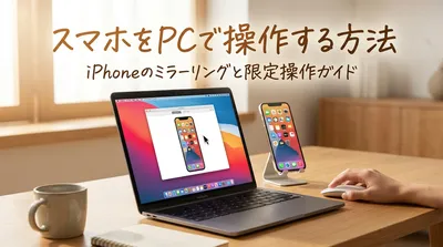スマホをpcで操作する方法｜iPhoneのミラーリングと限定操作ガイド