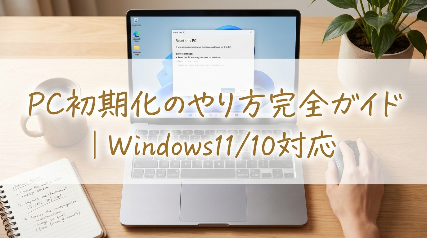 pc初期化のやり方完全ガイド｜Windows11/10対応