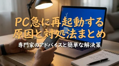 PC急に再起動する原因と対処法まとめ