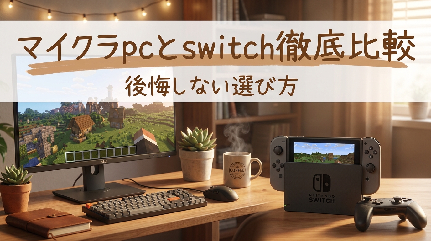 マイクラpcとswitch徹底比較｜後悔しない選び方