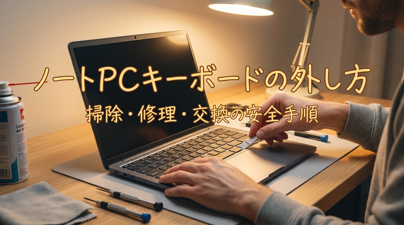 ノートpcキーボードの外し方｜掃除・修理・交換の安全手順