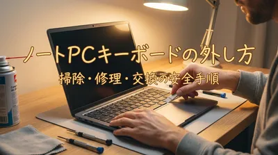 ノートpcキーボードの外し方｜掃除・修理・交換の安全手順