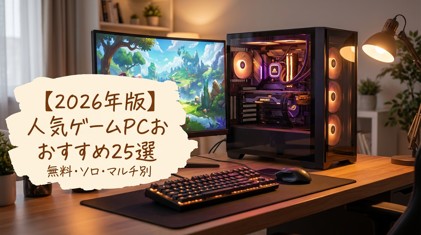 【2026年版】人気ゲームpcおすすめ25選｜無料・ソロ・マルチ別