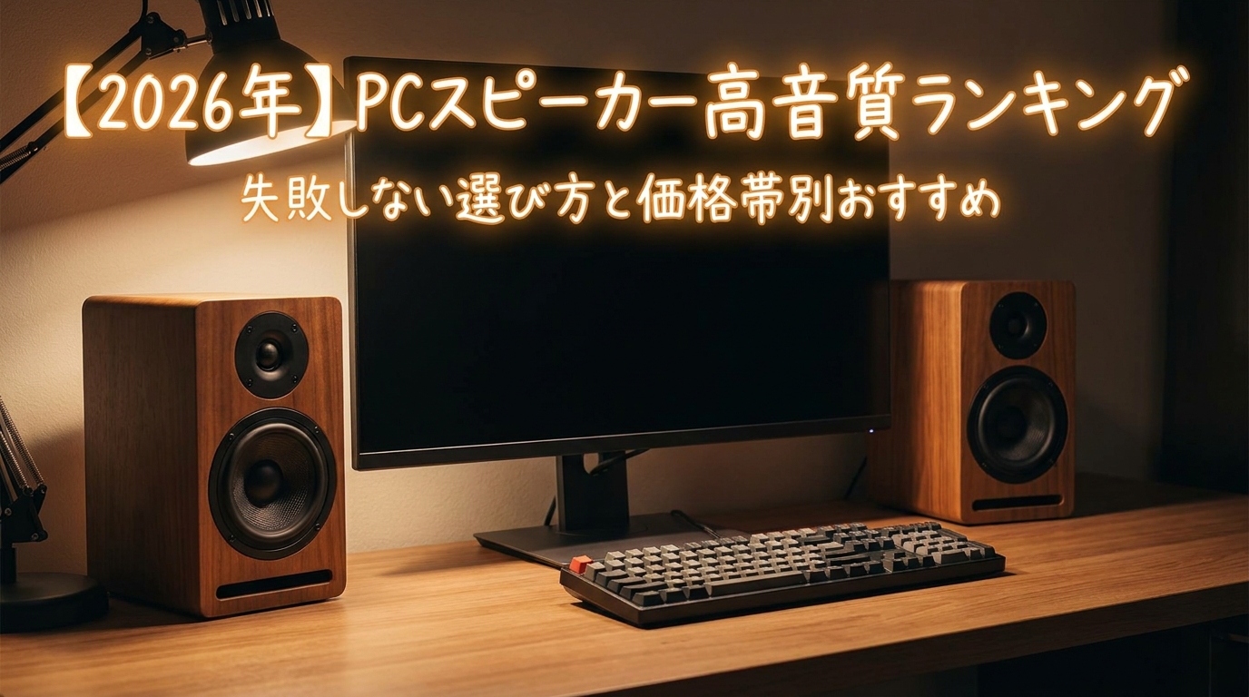 【2026年】pcスピーカー高音質ランキング|失敗しない選び方と価格帯別おすすめ