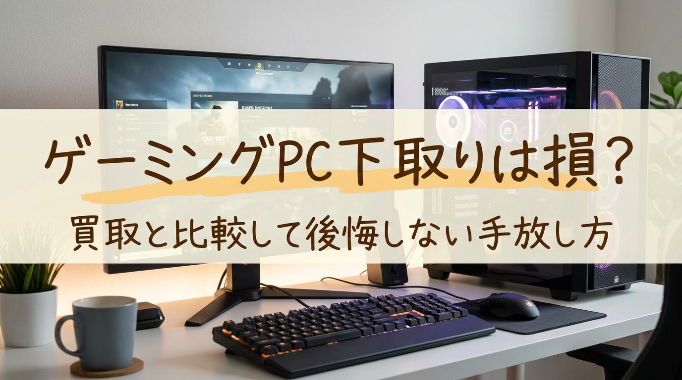 ゲーミングPC下取りは損？買取と比較して後悔しない手放し方