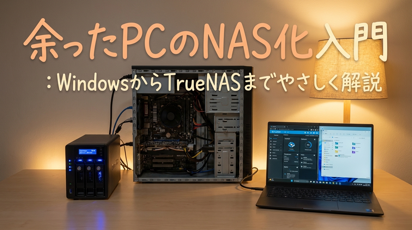 余ったPCのNAS化入門：WindowsからTrueNASまでやさしく解説