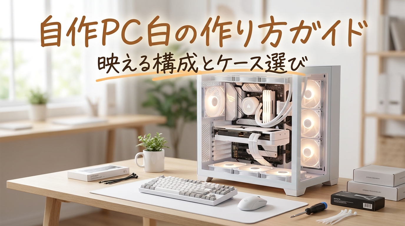 自作PC白の作り方ガイド｜映える構成とケース選び
