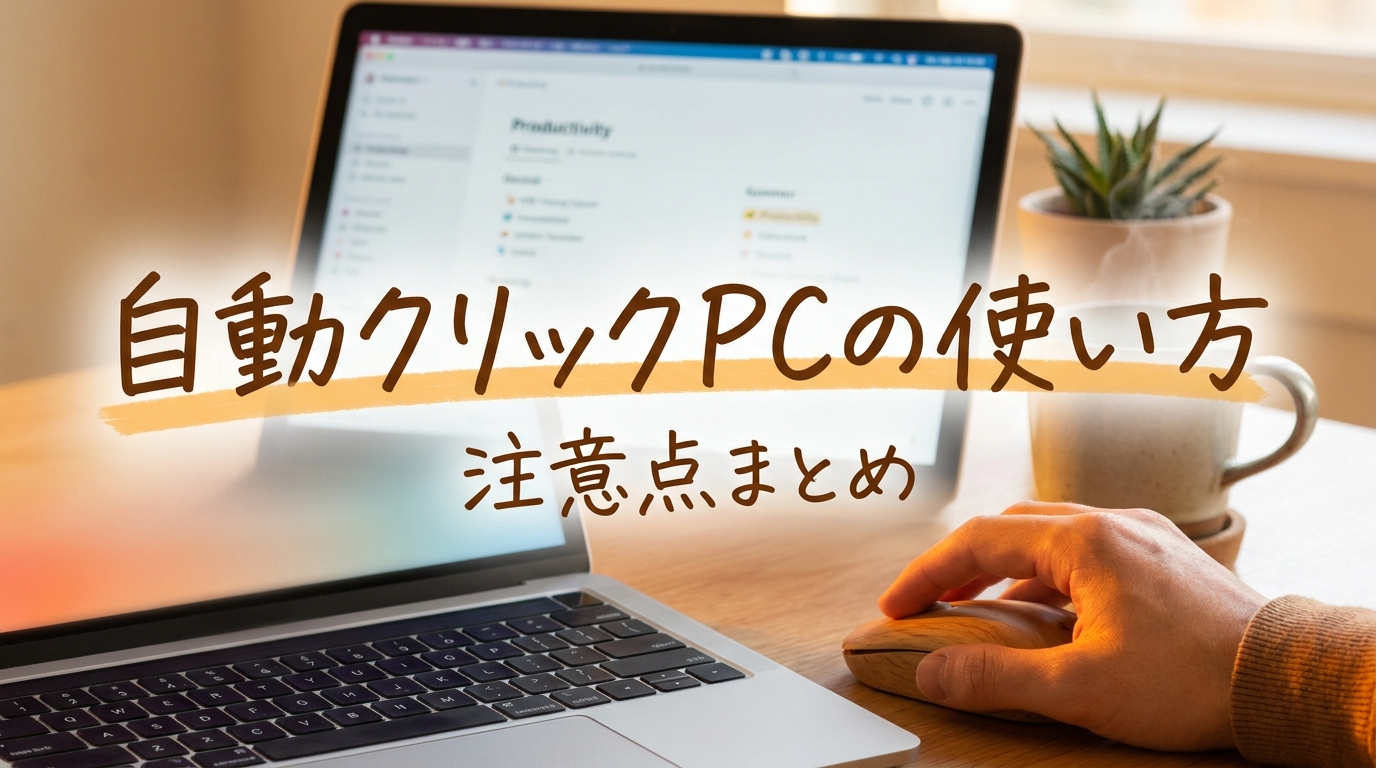 自動クリックpcの使い方と注意点まとめ