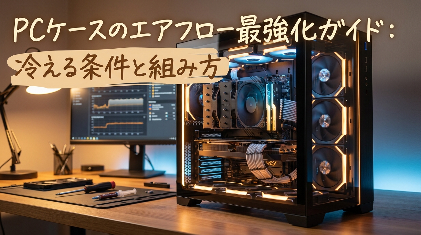 pcケースのエアフロー最強化ガイド：冷える条件と組み方