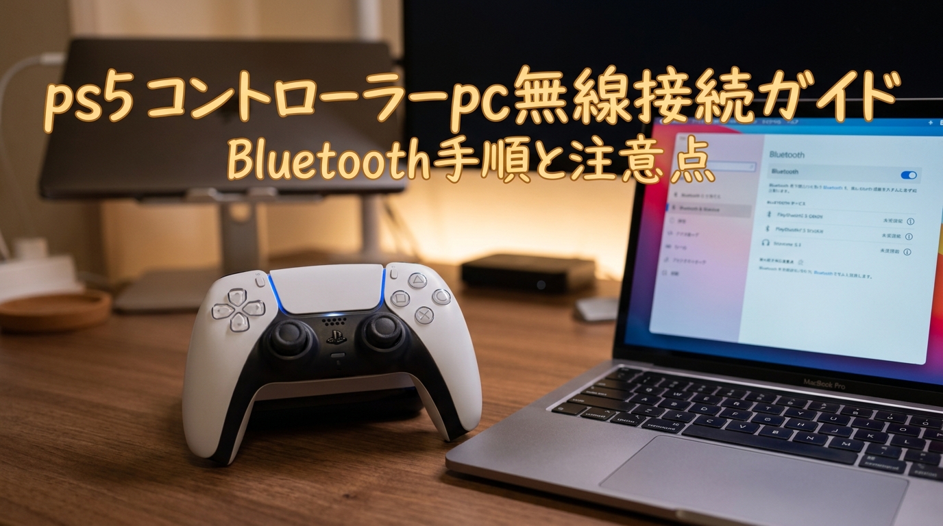 ps5 コントローラーpc無線接続ガイド|Bluetooth手順と注意点