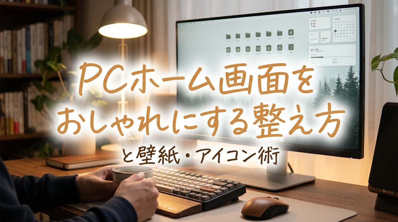 pcホーム画面をおしゃれにする整え方と壁紙・アイコン術