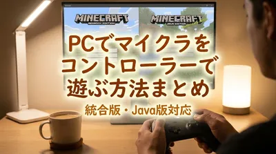 PCでマイクラをコントローラーで遊ぶ方法まとめ（統合版・Java版対応）