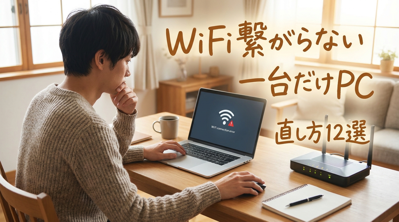 wifi繋がらない一台だけPCの直し方12選