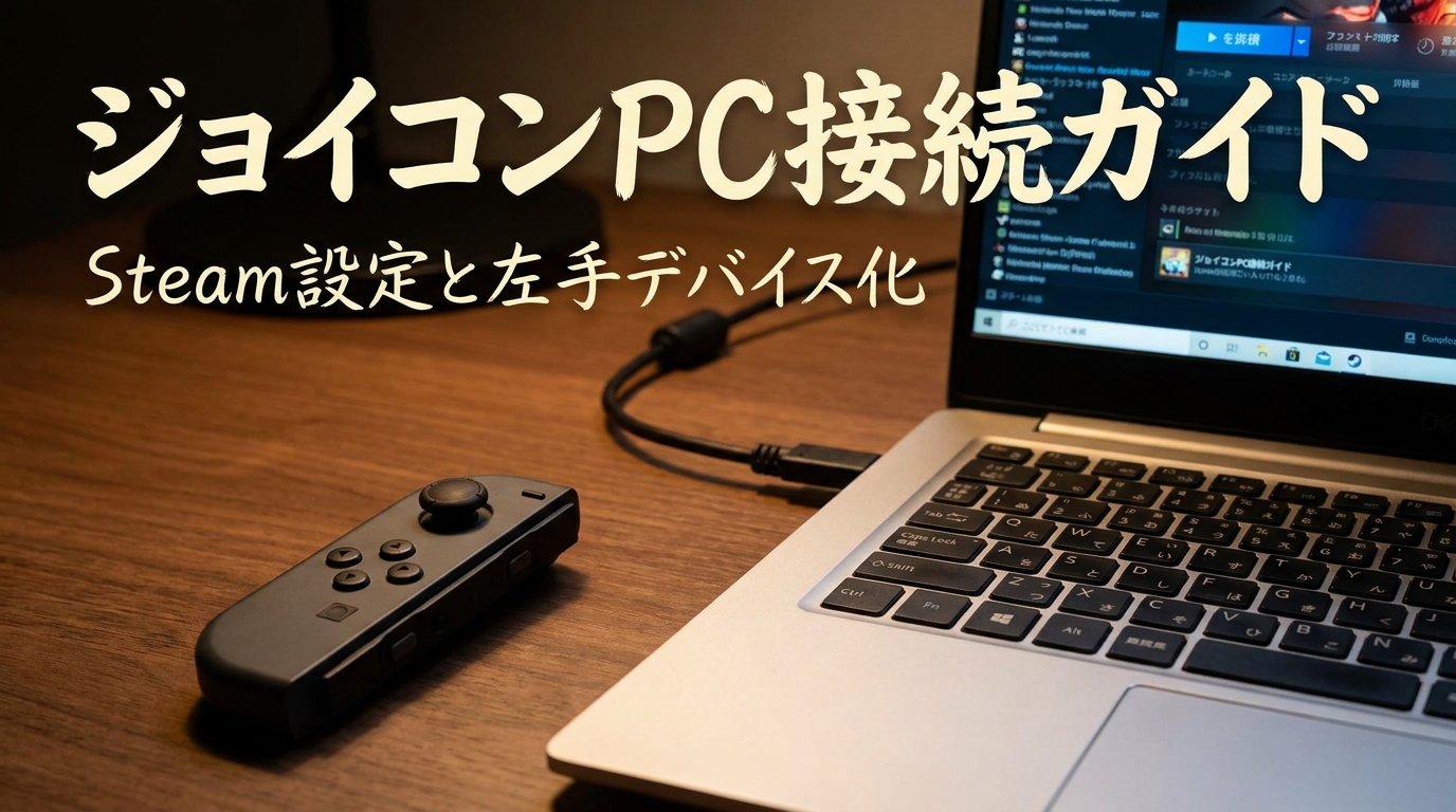 ジョイコンpc接続ガイド｜Steam設定と左手デバイス化