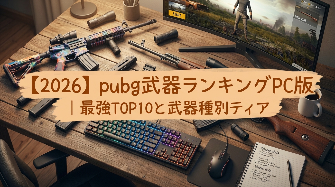 【2026】pubg武器ランキングPC版｜最強TOP10と武器種別ティア