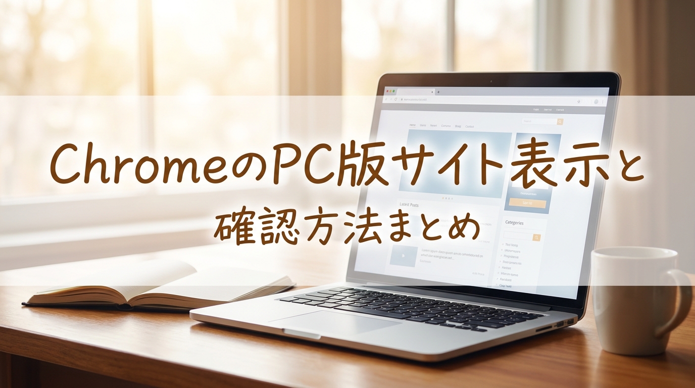 ChromeのPC版サイト表示と確認方法まとめ