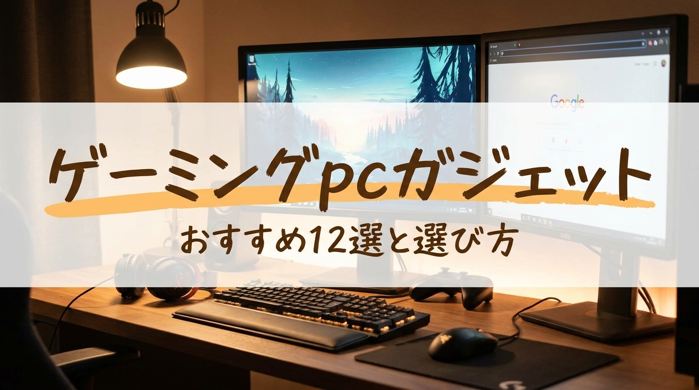 ゲーミングpcガジェットおすすめ12選と選び方