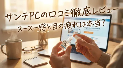 サンテpcの口コミ徹底レビュー｜スースー感と目の疲れは本当？