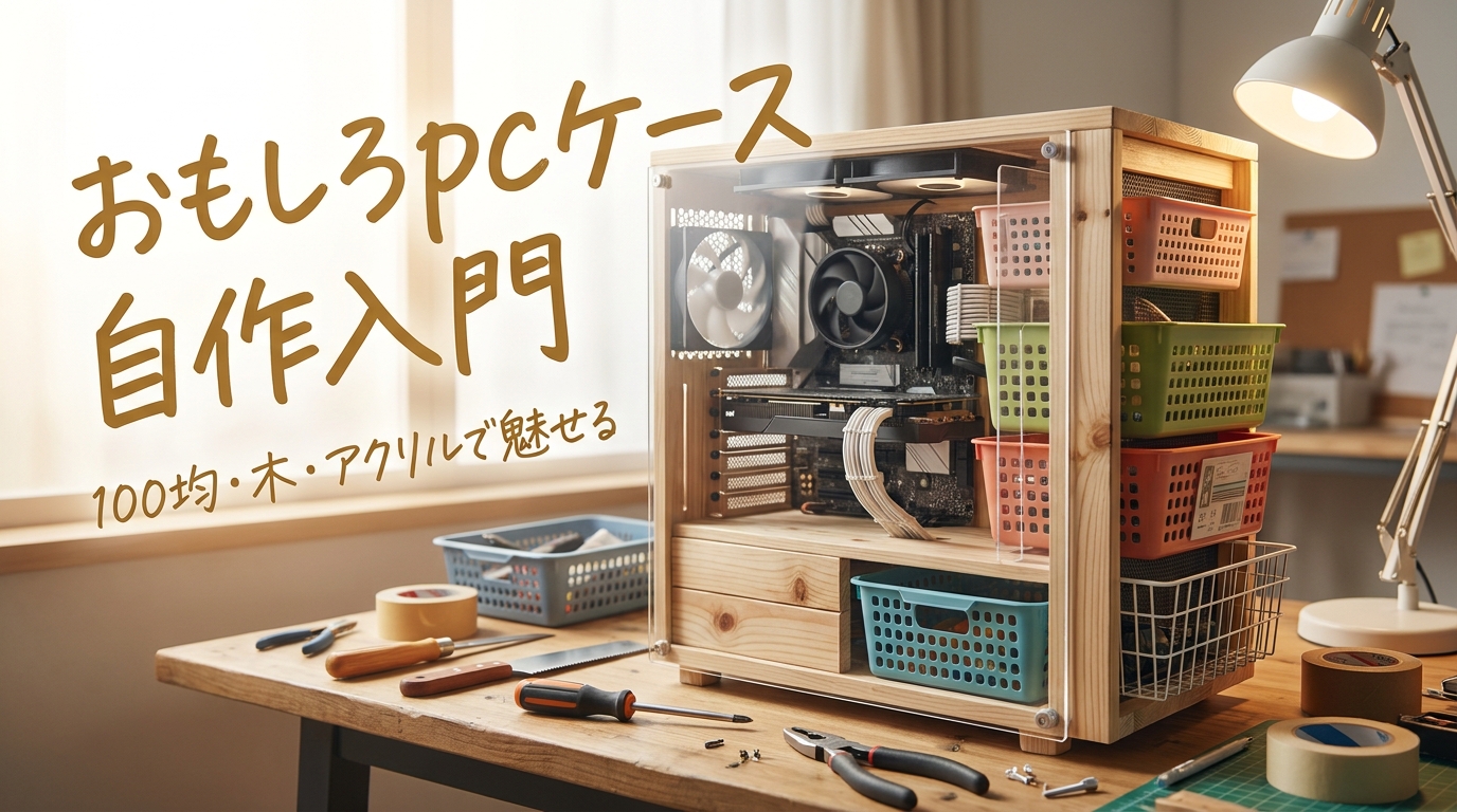 おもしろpcケース自作入門｜100均・木・アクリルで魅せる