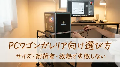 pcワゴンガレリア向け選び方｜サイズ・耐荷重・放熱で失敗しない