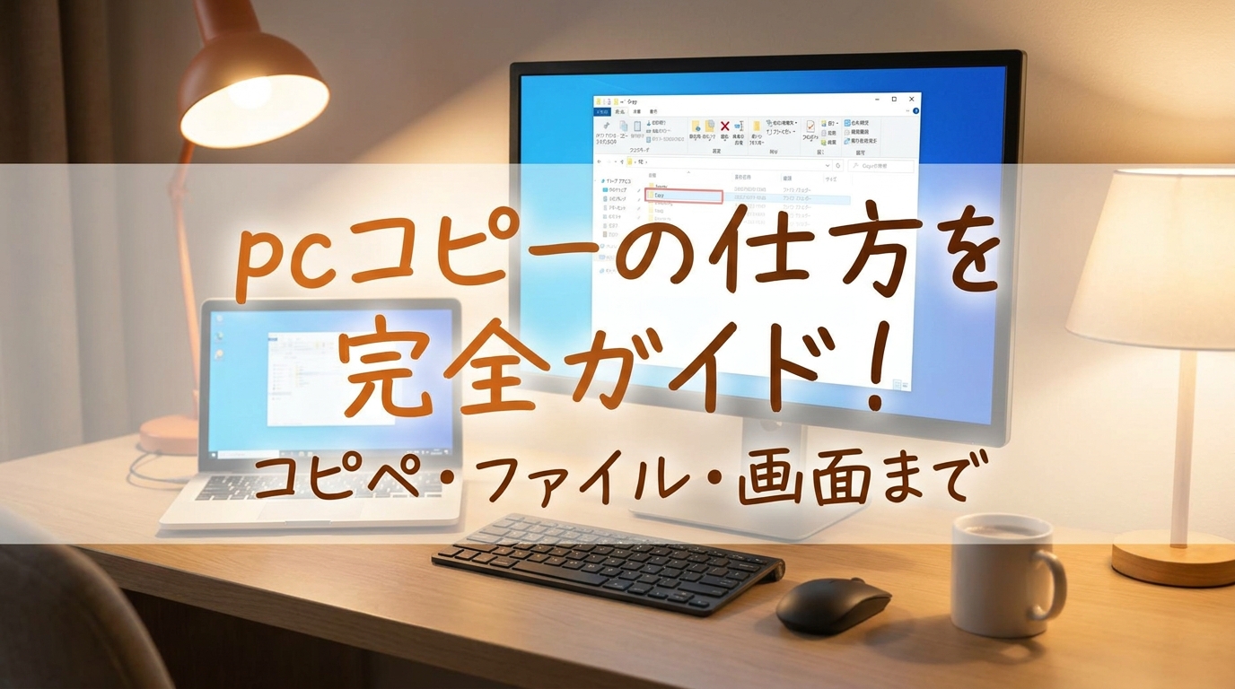 pcコピーの仕方を完全ガイド!コピペ・ファイル・画面まで
