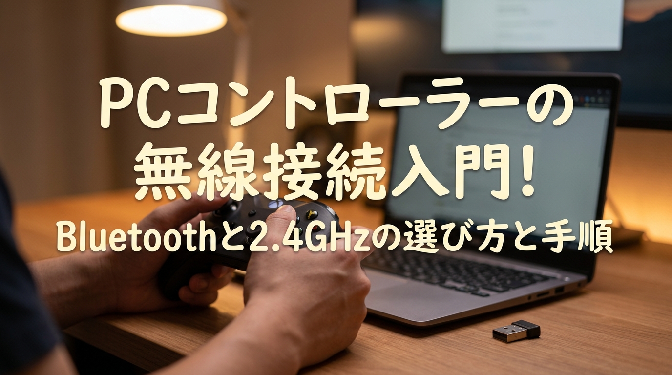pcコントローラーの無線接続入門！Bluetoothと2.4GHzの選び方と手順