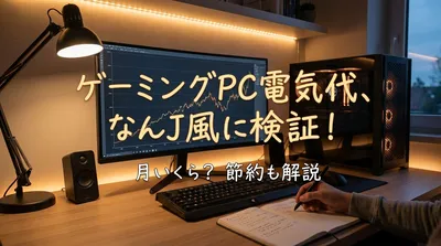 ゲーミングPC電気代、なんJ風に検証！月いくら？節約も解説