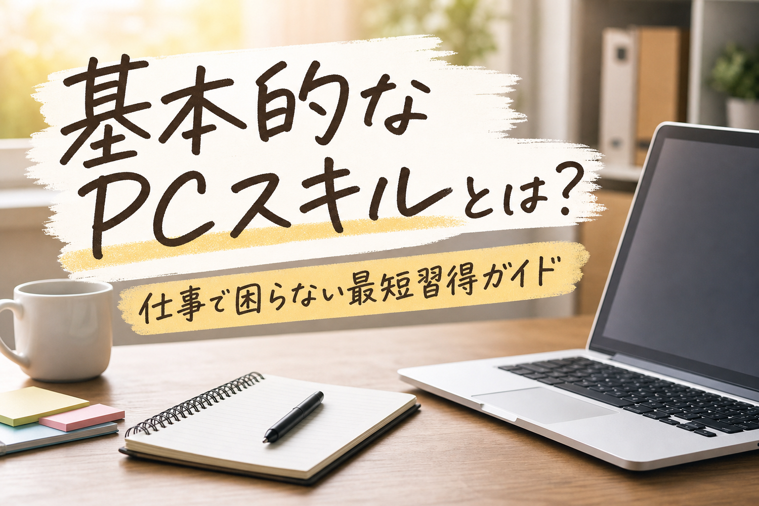 基本的なPCスキルとは？仕事で困らない最短習得ガイド