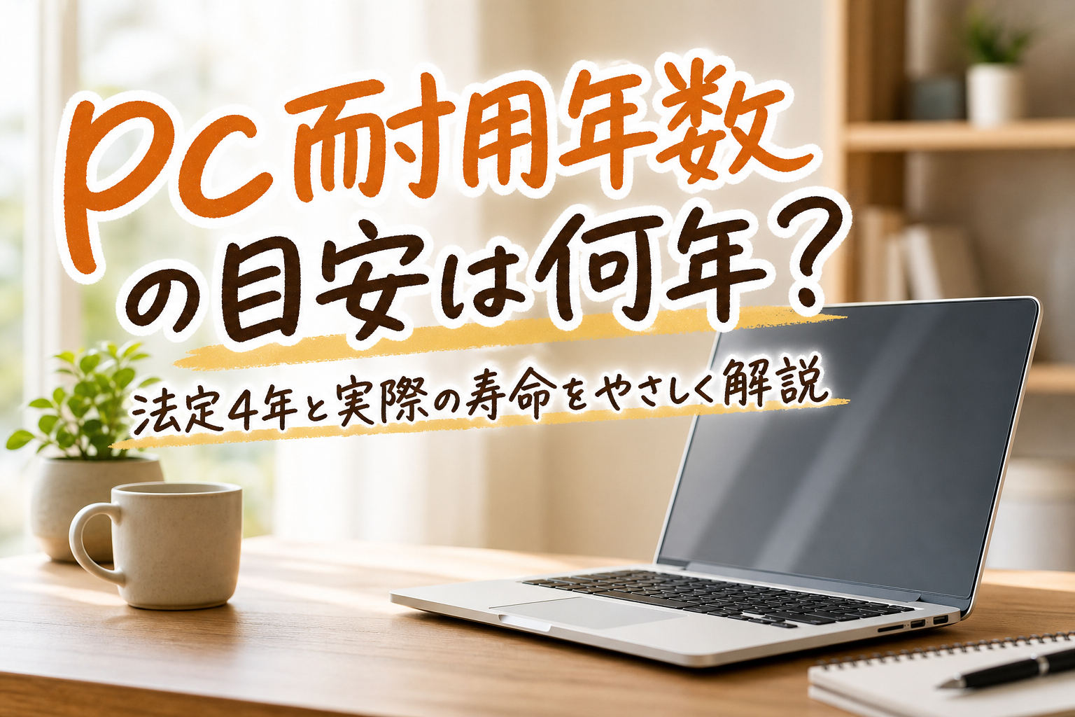 pc耐用年数の目安は何年？法定4年と実際の寿命をやさしく解説