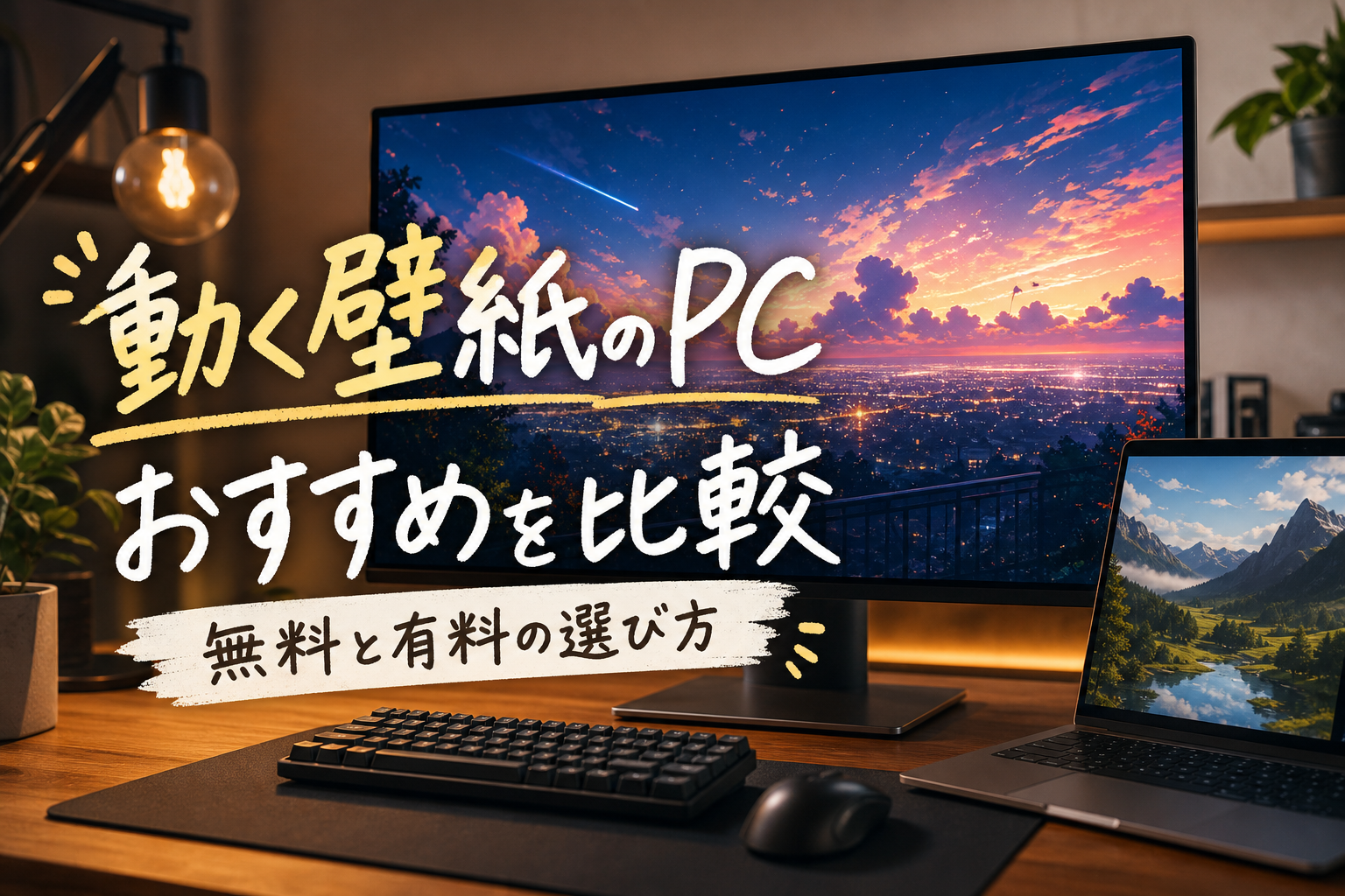 動く壁紙のPCおすすめを比較｜無料と有料の選び方