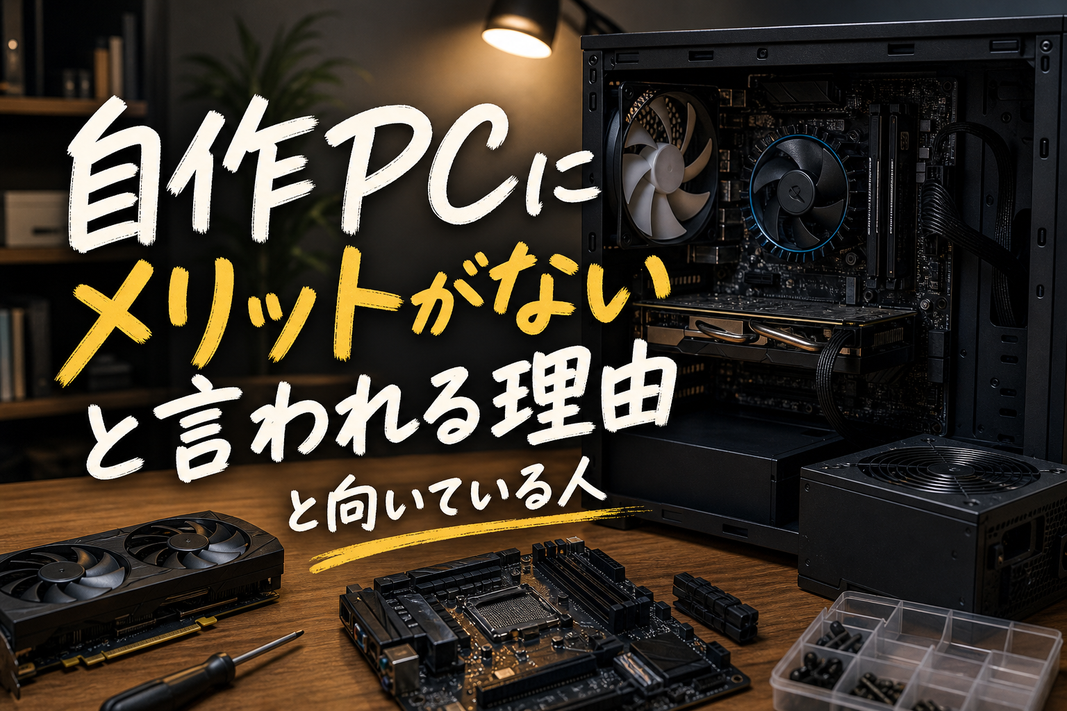 自作PCにメリットがないと言われる理由と向いている人