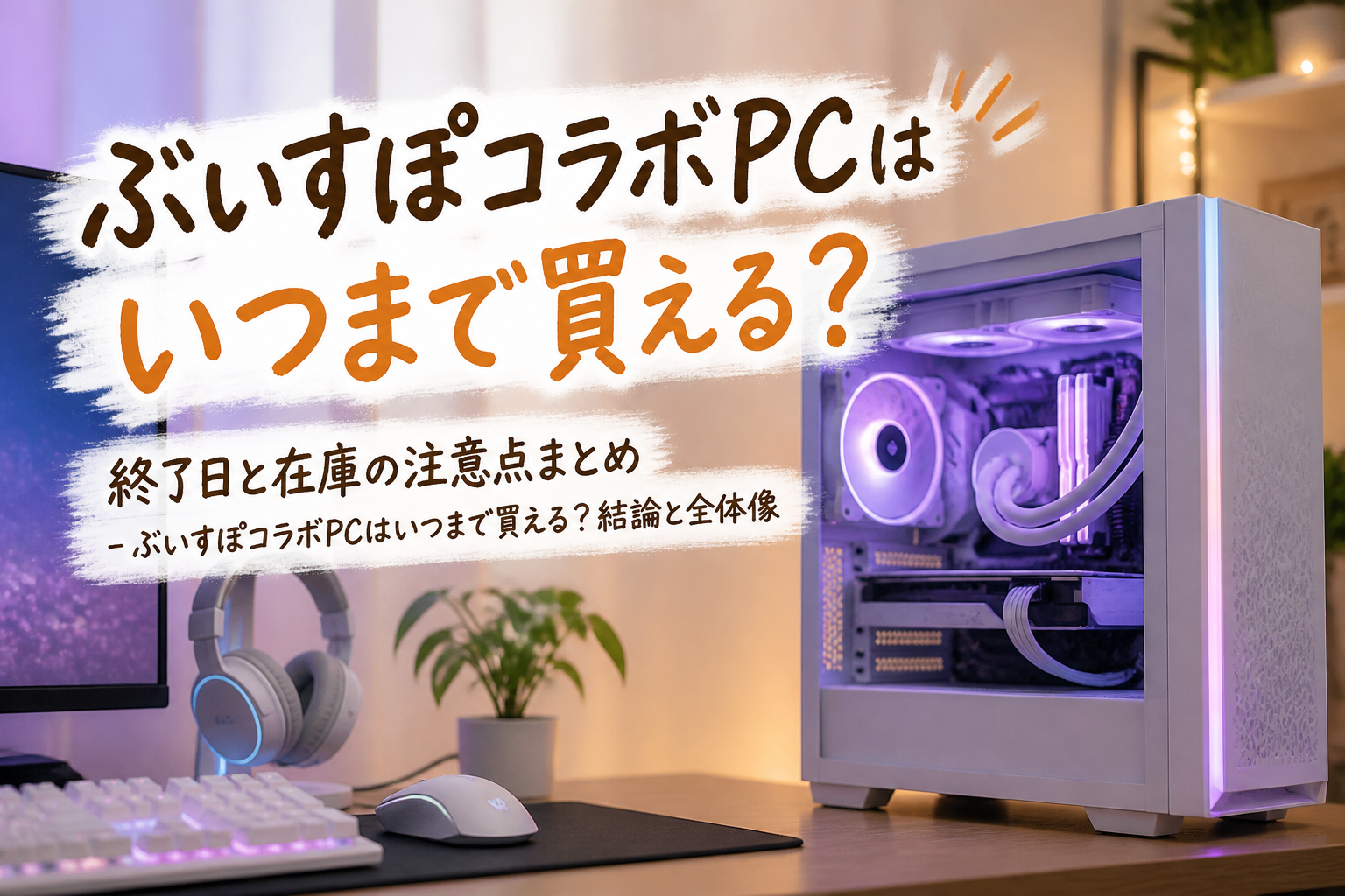 ぶいすぽコラボPCはいつまで買える？結論と全体像