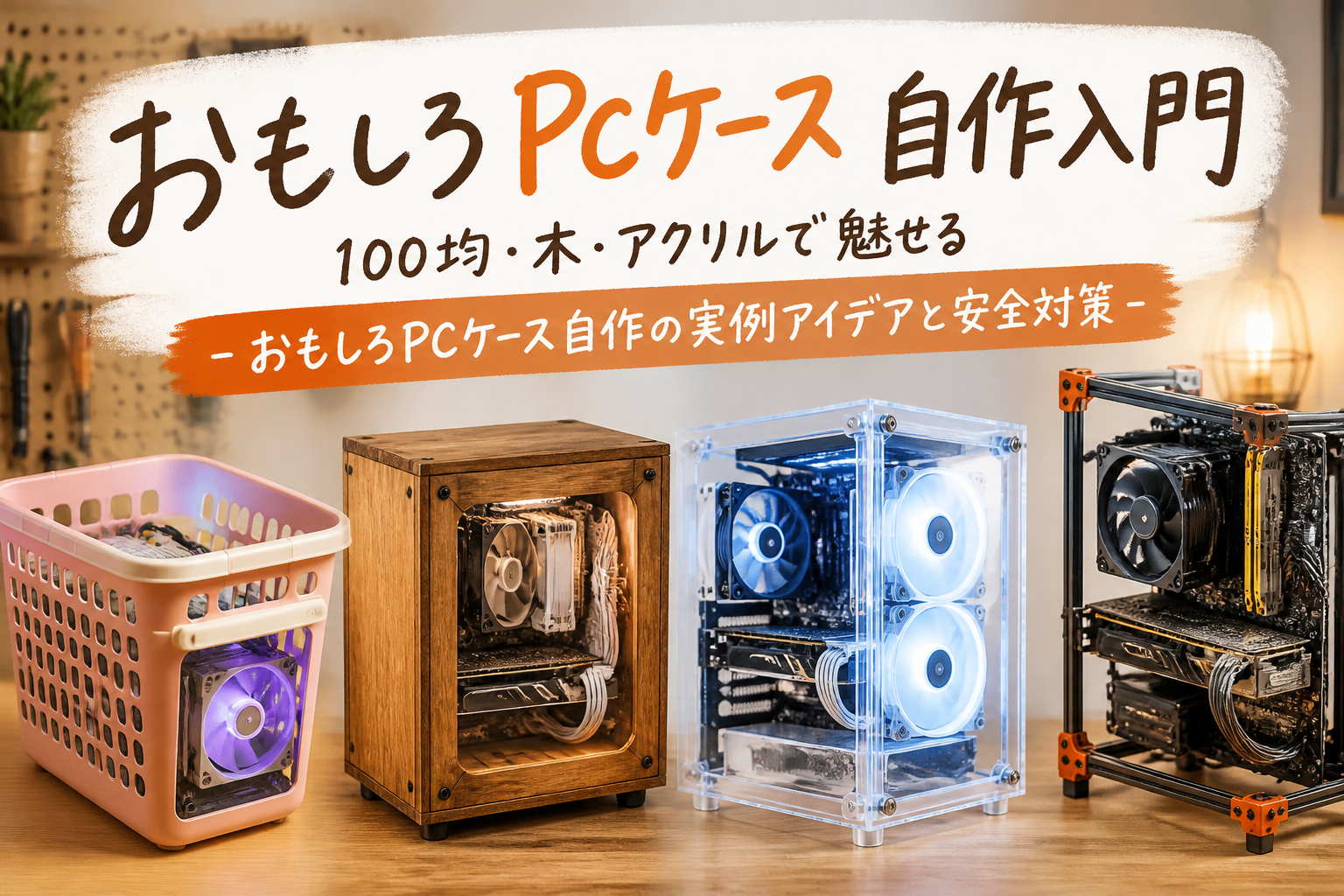 おもしろpcケース自作の実例アイデアと安全対策