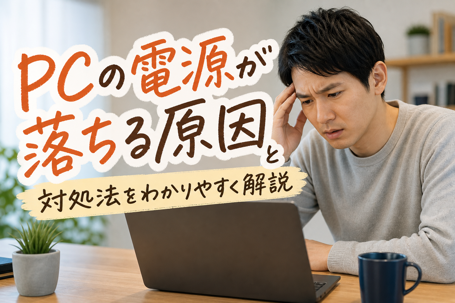 pcの電源が落ちる原因と対処法をわかりやすく解説