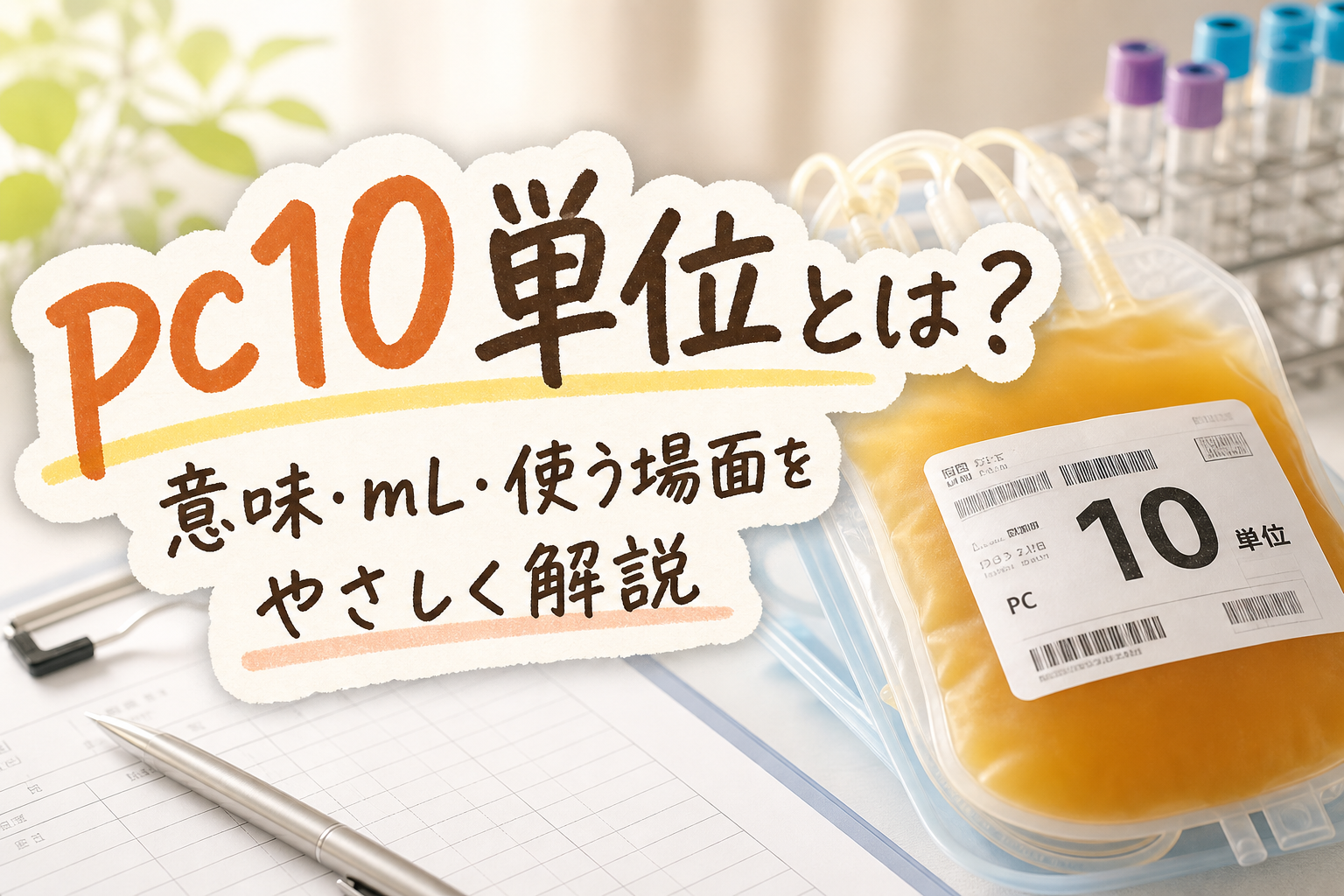 pc10単位とは？意味・mL・使う場面をやさしく解説