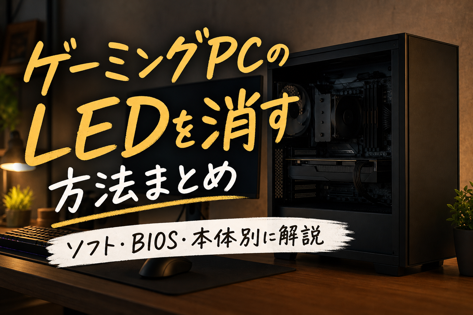 ゲーミングpcのLEDを消す方法まとめ|ソフト・BIOS・本体別に解説
