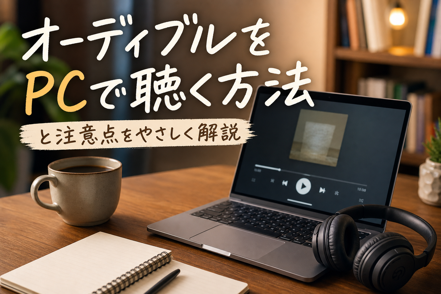 オーディブルをPCで聴く方法と注意点をやさしく解説