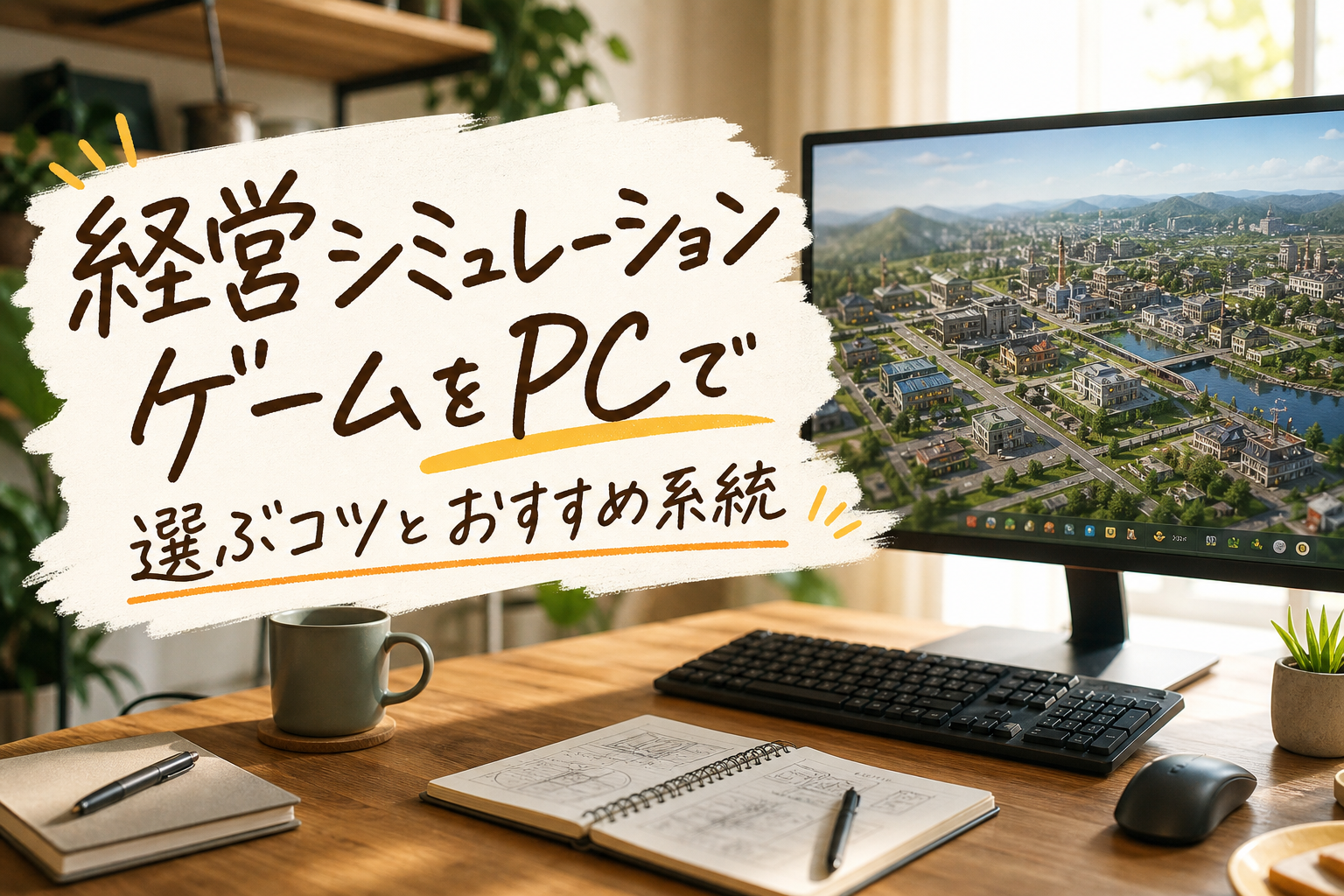経営シミュレーションゲームをPCで選ぶコツとおすすめ系統
